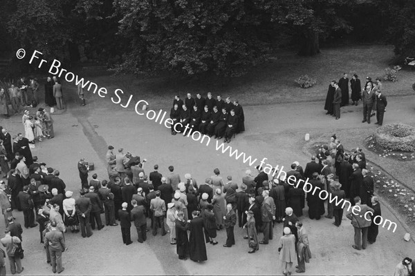 MILLTOWN PARK ORDINATION GROUP FROM UPSTAIRS WINDOW